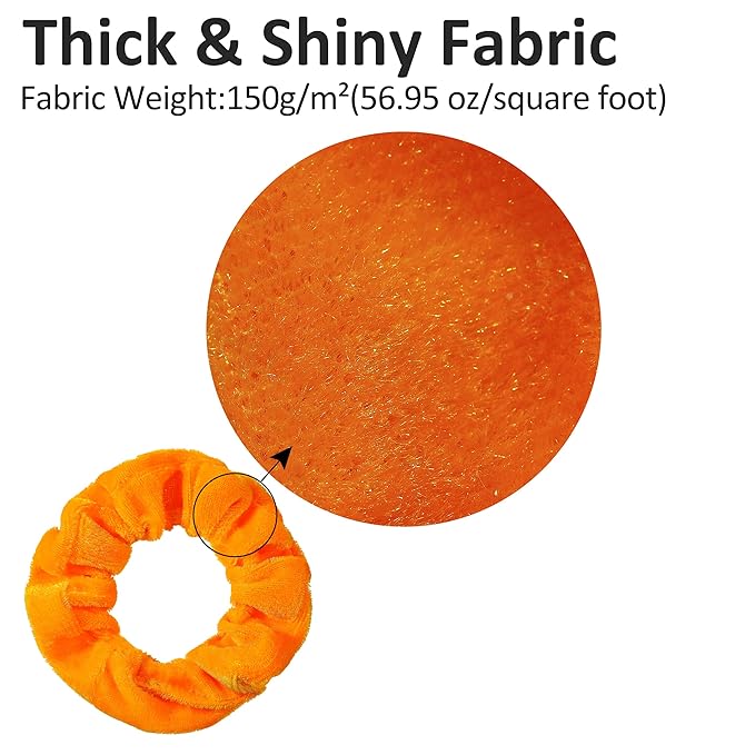 Velvet Hair Scrunchies - 60 Pack for Women, Girls, and Kids - Bulk Scrunchies Hair Ties No Damage Scrunchy Hair Bands Ponytail Holders for Thick, Curly, Thin, Fine Hair