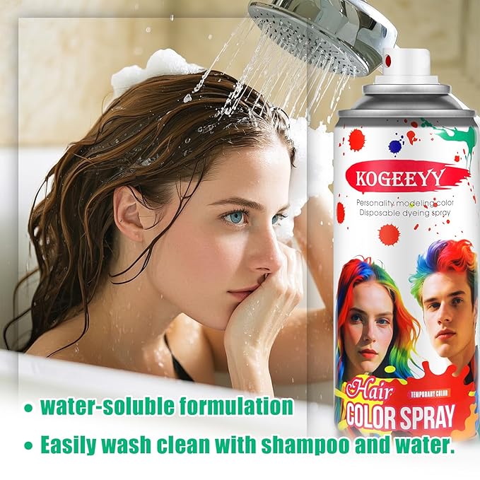 Christmas Gold Blonde Yellow Hair Spray Temporary Hair Color Spray for Kids Women Men, Washable Temporary Blonde Gold Hair Dye Paint Wax for Halloween Cosplay Festival Party Costume Makeup DIY,4.06 oz