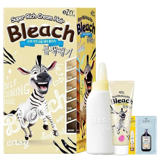 Super Rich Cream Hair Bleach (4.8oz), Permanent Hair Color with Marula Seed Oil, High-Lifting Formula, Minimal Damage, Enriched with Jojoba Seed and Argan Kernel