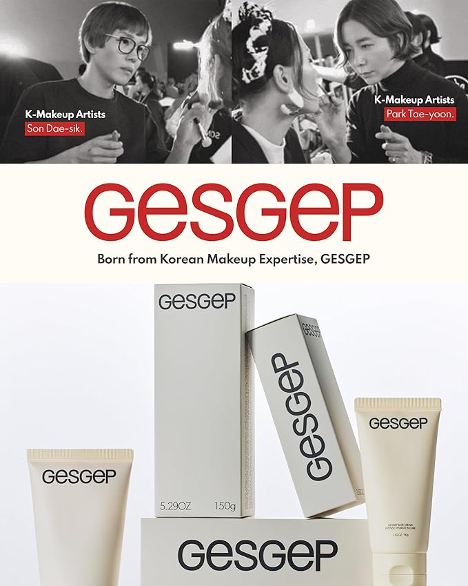 Bare Cream - JUST MAKEUP Show Korean Face Moisturizer by Top Artists Son & Park - Ceramide Hyaluronic Acid Daily K-Beauty Skincare - 100Hr Hydration Barrier Repair Makeup Primer, 5.29 oz.