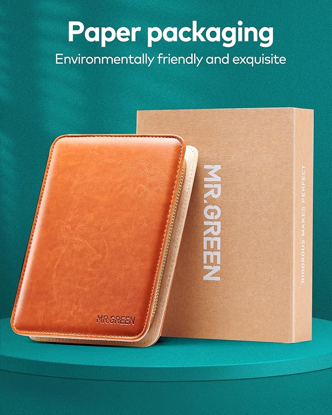 MR.GREEN Upgraded Manicure Set, German Stainless Anti Splash Nail Clippers Set with Cather, Quality Fingernail& Toenail Clipper, Professional Nail Care Kit with Exquisite Leather Case for Men & Women