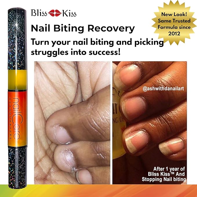 Cuticle Oil Pen for Nails - Nail Strengthener & Growth Serum for Damaged Nails, Hangnails w/Jojoba cuticle oil—Mixed Fragrances - Holographic Glitter Pens 4-Pack