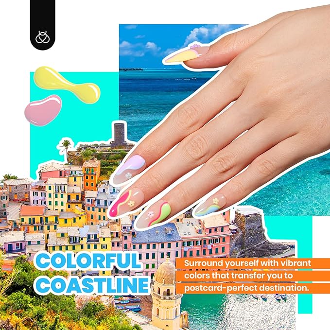 Beetles Winter Gel Polish Kit - 36 Colors Nail Kit Pink Purple Cat Eye Polish Set With 4pcs Base and Glossy Matte Glitter Top Coat Travel Diary Soak off Uv Gel Manicure Gift for Women