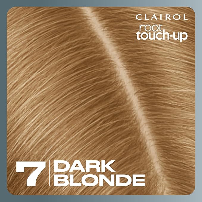 Clairol Root Touch-Up by Nice'n Easy Permanent Hair Dye, 7 Dark Blonde Hair Color, Pack of 2