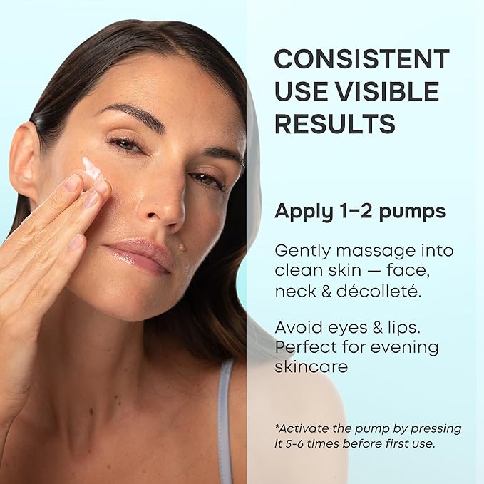 SimplyVital Collagen, Retinol & Hyaluronic Acid Serum - Anti-Aging Moisturizer for Face, Neck & Décolleté - Made in USA, Deep Moisturizing Skin Care Complex - Hydrating Facial Serum for Women, 1 fl.oz