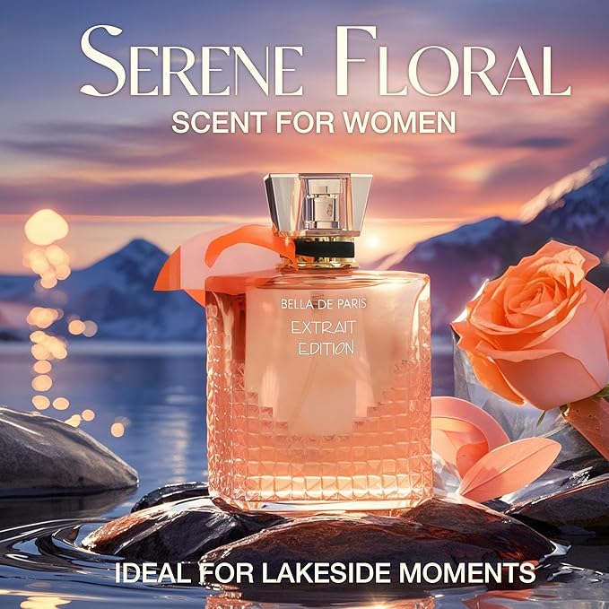 Bella De Paris EXT Women's Perfume Floral & Sweet Eau De Parfum Long Lasting Fragrance 3.4Fl Oz Cologne for Women Gift(2 Pack)