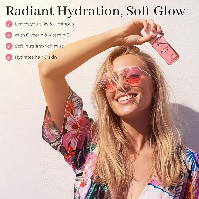 DUSA Cherry Skin Hair Perfume & Body Mist for Women – Long Lasting Body and Hair Mist, Vacation Spray & Perfume para el Cabello de Mujer with Nourishing Oil, 100 ml