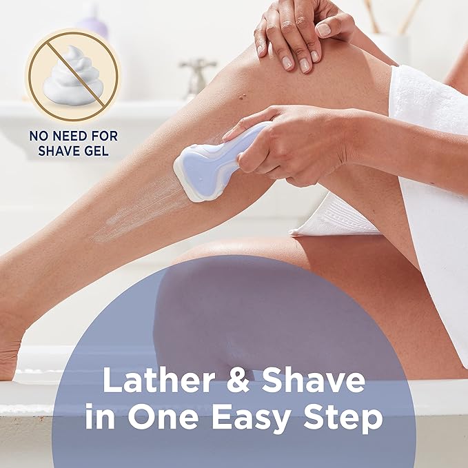 Schick Intuition Refill, Pure Nourishment Razors for Women | Intuition Razor Blades Refill with Organic Cocoa Butter, 8 Count Razor Refills