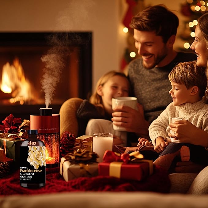 Frankincense Essential Oil, Frankincense Oil 4 Fl Oz 120ML for Diffuser Humidifier Yoga Cleaning DIY Candle Soap Making Perfume Gift for Women Essential Oils