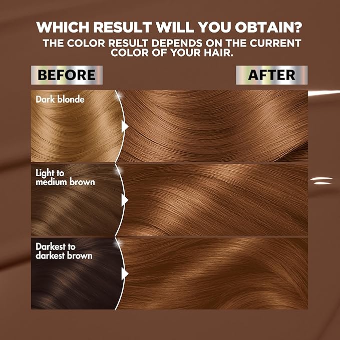 Garnier Hair Color Nutrisse Ultra Color Nourishing Creme, B4 Golden Mahogany Brown (Caramel Chocolate) Permanent Hair Dye, 2 Count (Packaging May Vary)