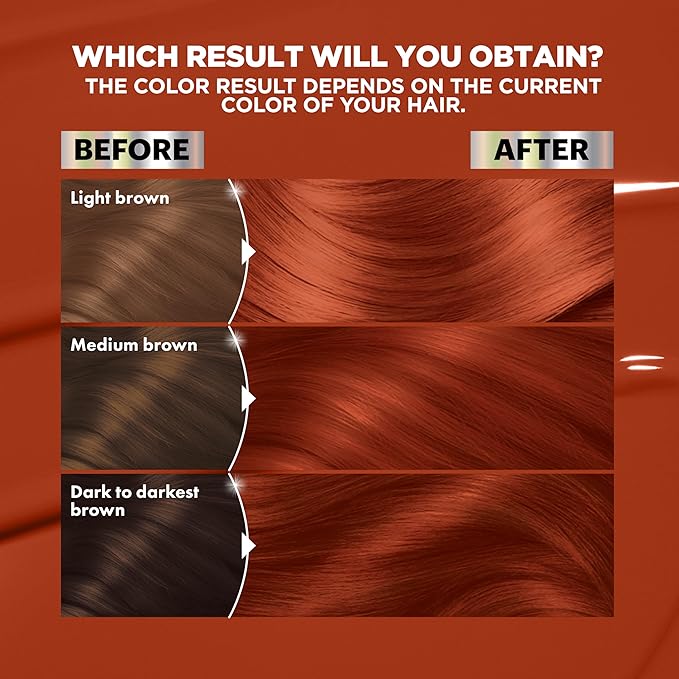 Garnier Hair Color Nutrisse Ultra Color Nourishing Creme, RC1 Medium Intense Copper Red (Terracotta Chili) Permanent Hair Dye, 2 Count (Packaging May Vary)