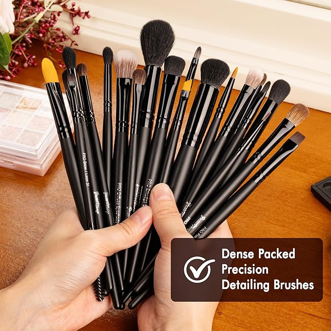 Bueart Design 32PCS Professional Makeup Brushes Set,Makeup brushes Kit with Premium soft hair for Foundation,Powder,Cream,Blush,Contour,Concealer,Bronzer,Eyeshadow,Blending For Pro Make up