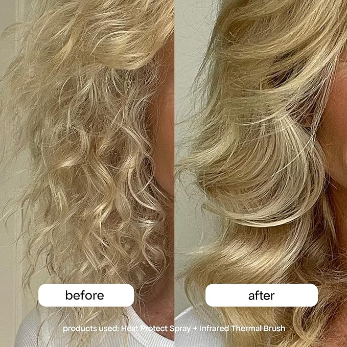 BONDIBOOST Infrared Thermal Brush, Heated Thermal Round Brush for Smooth + Shiny Hair, Dry Hair Styling for Instant Volume, Less Hair Breakage + Minimizes Snags, Frizz-Free