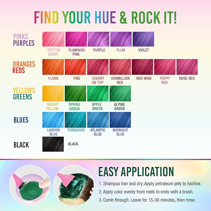 Punky Alpine Green Semi Permanent Hair Color - Vegan & Cruelty-Free Conditioning Hair Dye, Lasts Up to 35 Washes, 3.5 fl oz