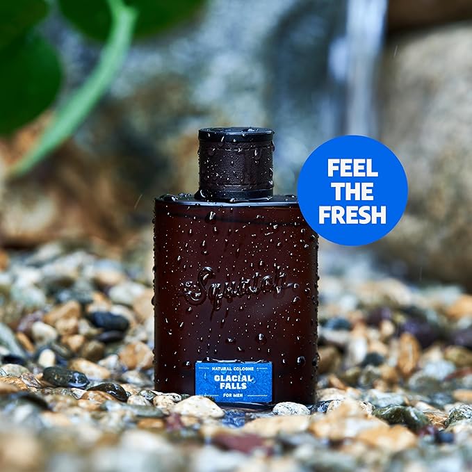 Dr. Squatch Natural Cologne for Men - Scent-Lock Technology and Sustainably-Sourced Ingredients - Glacial Falls Cologne (1.7 fl oz)