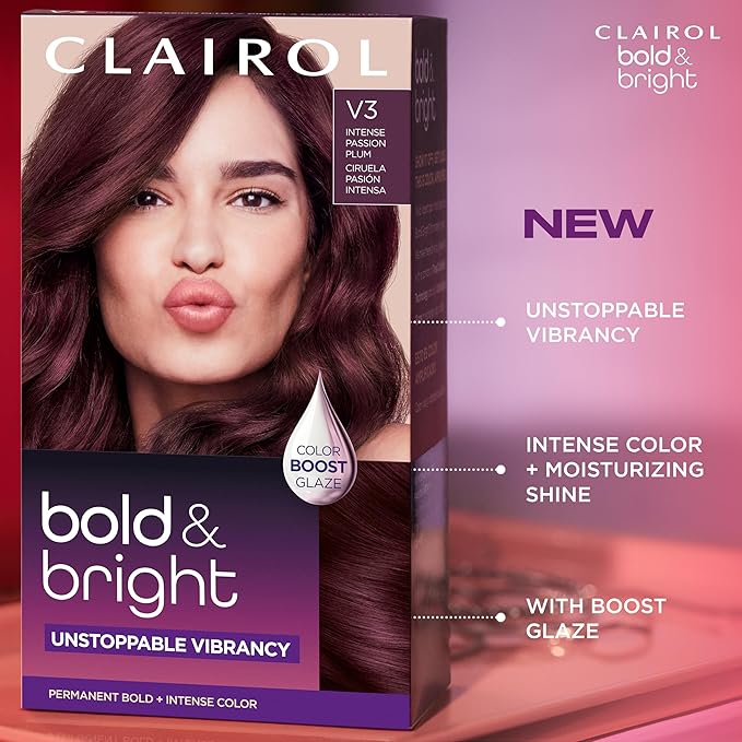 Clairol Bold & Bright Permanent Hair Dye, 110 Piña Colada Hair Color, Pack of 1