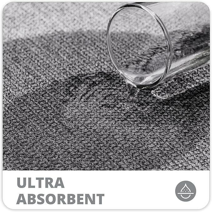 Toilet Rugs U Shaped Bathroom Rug,Machine Washable Non Slip Quick Dry Super Absorbent Ultra Thin Toilet Mats for Bathroom Toilet.Grey,1'8"x2'(20x24inch)