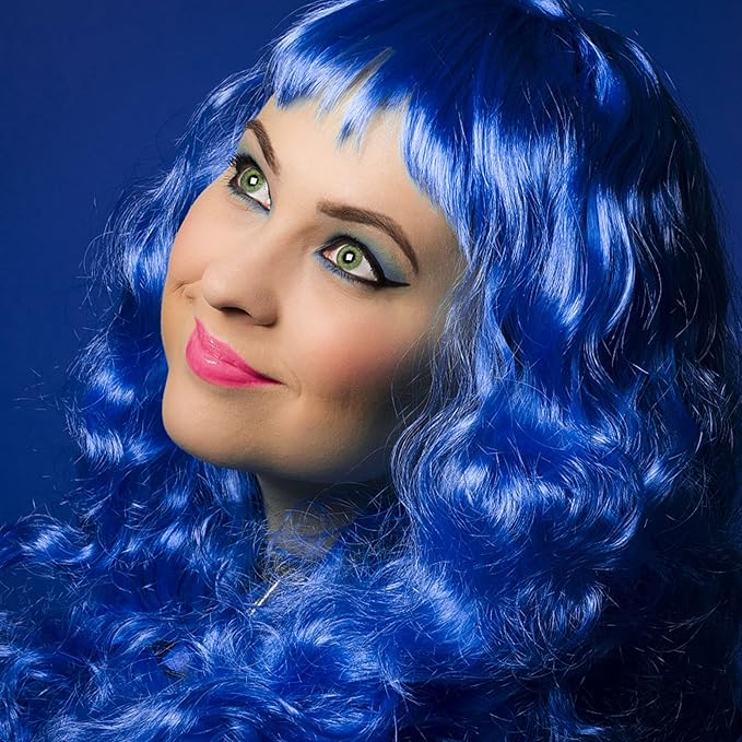 Blue Hair Spray Hair Color Wax 4.23 Ounces, Natural Disposable Hair Wax Color Spray, Kids Women Temporary Hair Color Dye Wax Clays Pomades for Christmas Parties, Role Playing, Cosplay, Halloween(Blue)