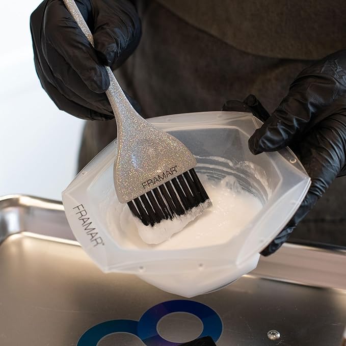 FRAMAR Hair Color Brush Set – Glitter Color Brush, Hair Dye Brush Kit, Hair Coloring Brush, Hair Color Brushes For Hair Stylist, Hair Dying Brush, Hair Salon Supplies, Hair Dye Brushes – 3Pk