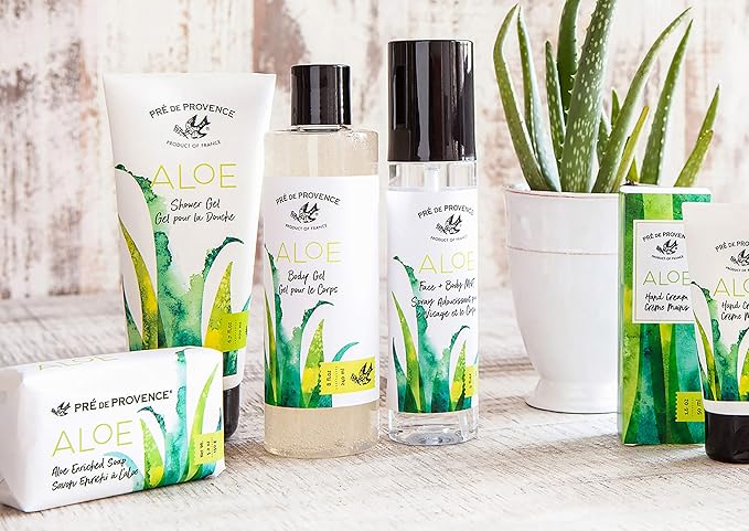 Organic Aloe Collection Hydrating Face and Body Spray (5oz), Fresh Cucumber Scent