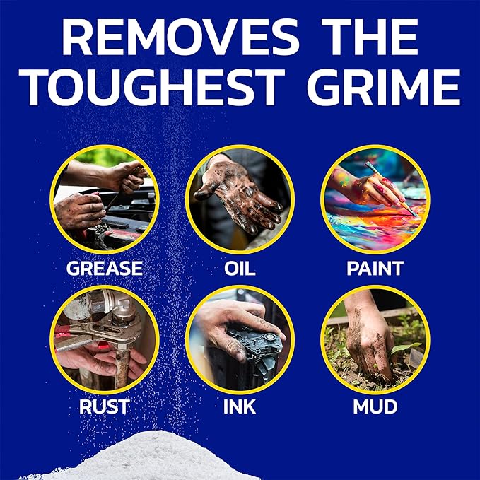 Smooth-Tex Borax Powdered Hand Soap - Heavy Duty Industrial Hand Wash - Removes Grease, Grime and Oil from Hands for Mechanics & Industrial Workers, Compare to Boraxo - 5 lbs (10 Pack)