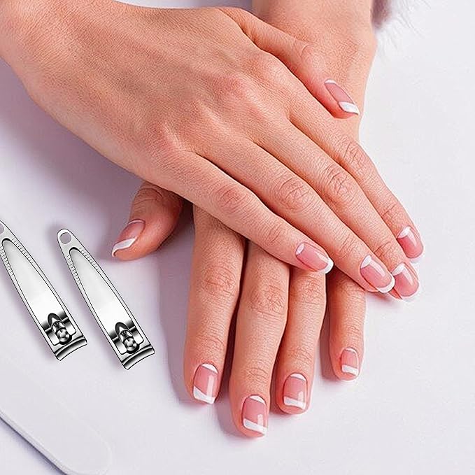 50 Pack Nail Clipper SetStainless Steel Nail Clippers Bulk，Portable Nail Cutter Manicure Kit Toe Nail Clippers for Women Man Adult Homeless Care