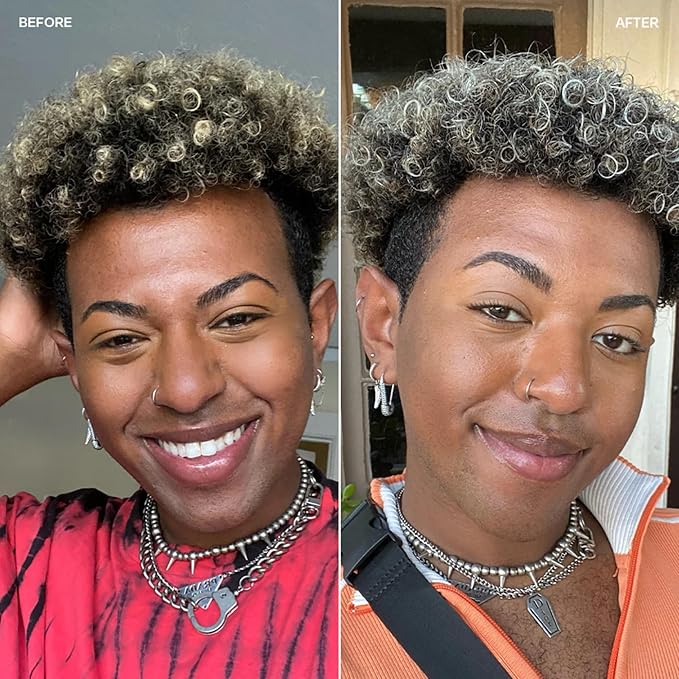 Overtone Color Depositing Semi-Permanent Hair Dye Conditioner - 8 oz For Natural & Color-Treated Hair, Moisturizing Shea Butter & Coconut Oil - Vegan & Cruelty-Free, Vibrant Silver is Stormy Sterling