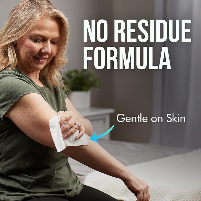 Extra Large Bath Wipes for Adults No Rinse - 120 Disposable Body Cleansing Cloths for Men, Women & Elderly - Great for Gym, Camping, Post Surgery