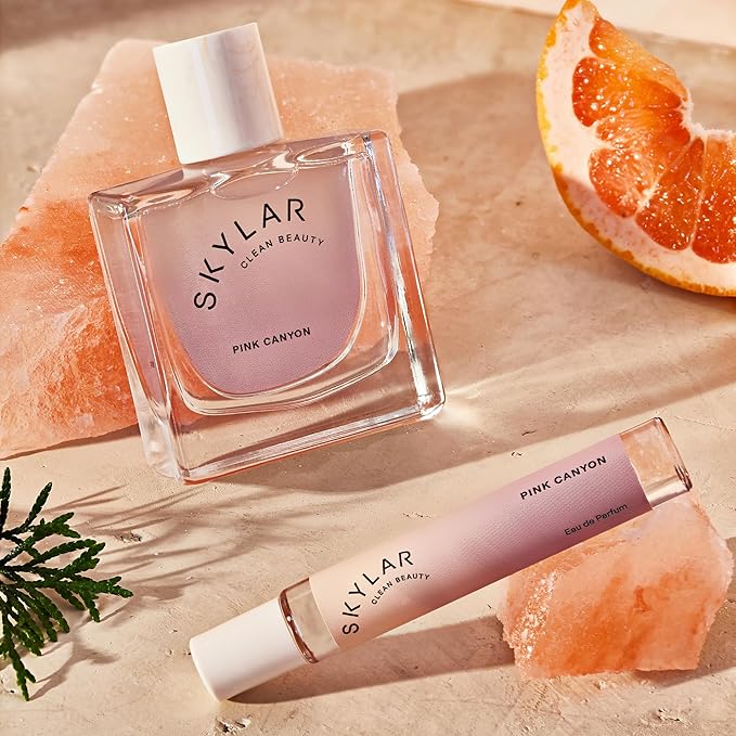 Skylar Pink Canyon Eau de Parfume - Hypoallergenic Perfume for Women & Men, Vegan & Safe for Sensitive Skin - Woody Citrus Perfume with Notes of Grapefruit, Pink Salt & Cedar - 1.70 Fl Oz (Pack of 1)