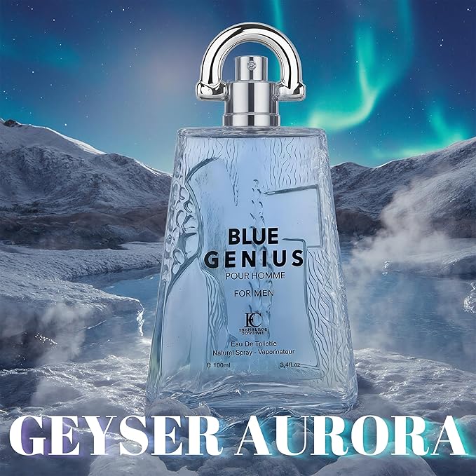 Genius Blue For Men – Eau de Toilette For Men | Coastal Woody | Premium Long-Lasting Fragrance – 100ml