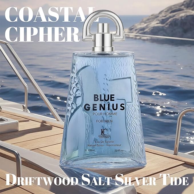 Genius Blue For Men – Eau de Toilette For Men | Coastal Woody | Premium Long-Lasting Fragrance – 100ml