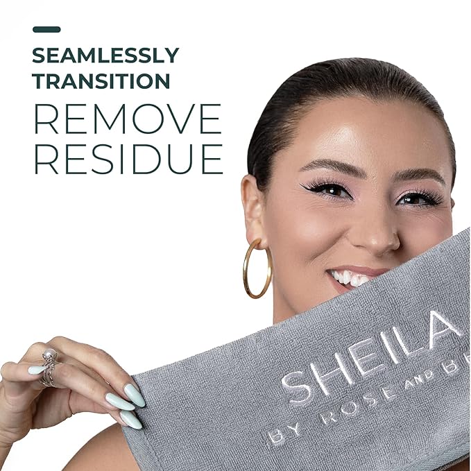 Rose and Ben Beauty Sheila Brush Towel for Brush Cleaning | Reusable, Hygienic