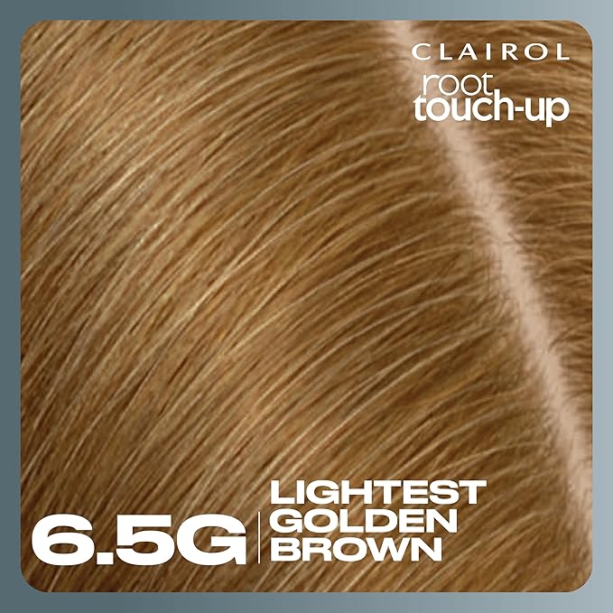 Clairol Root Touch-Up by Nice'n Easy Permanent Hair Dye, 6.5G Lightest Golden Brown Hair Color, Pack of 1