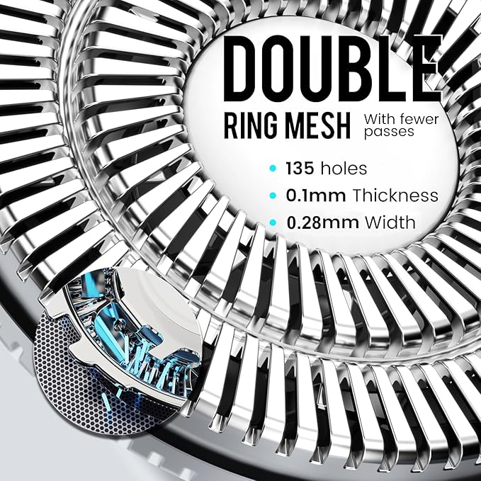 Electric Razor for Men, Men’s Electric Shavers, Wet & Dry Shaver with Pop-up Trimmer, USB-C Rechargeable Waterproof Portable Shaver with LCD Display/Travel Organizer/Travel Lock Ideal Men Gift