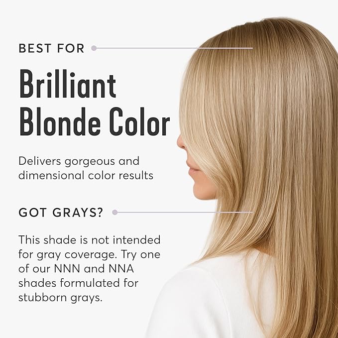 Madison Reed Radiant Hair Color Kit | 10NGV Light Golden Blonde (Amalfi Blonde) for 100% Gray Hair Coverage | Dimensional Salon-Quality Permanent Hair Dye | PPD-Free & Ammonia-Free | 2 Pack