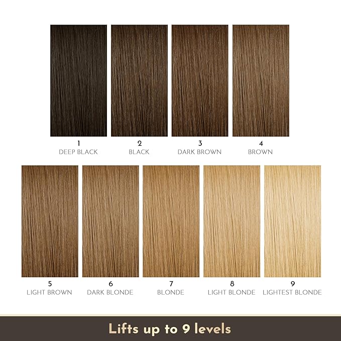 Hair Bleach, Bleach Powder for Hair, Professional Grade Blue Bleaching Powder, Up to 9 Levels of Lift for Hair Highlights & Lightening (100g/3.53oz)