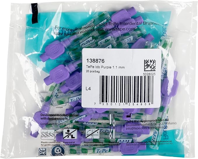 TePe® Interdental Brush Original Purple 1.1 mm 20-Pack