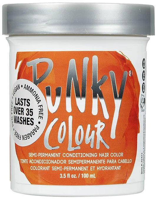 Punky Flame Semi Permanent Hair Color - Vegan & Cruelty-Free Conditioning Hair Dye, Lasts Up to 35 Washes, 3.5 fl oz