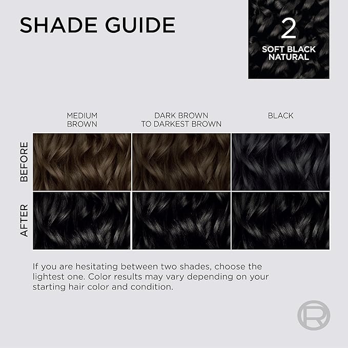 L'Oreal Paris Colorsonic Permanent Hair Dye Cartridge, Vibrant Hair Color for Root Touch Up, Gray Coverage or All Over Color in just 5 Minutes, 2 Soft Natural Black (Coloring Device Sold Separately)