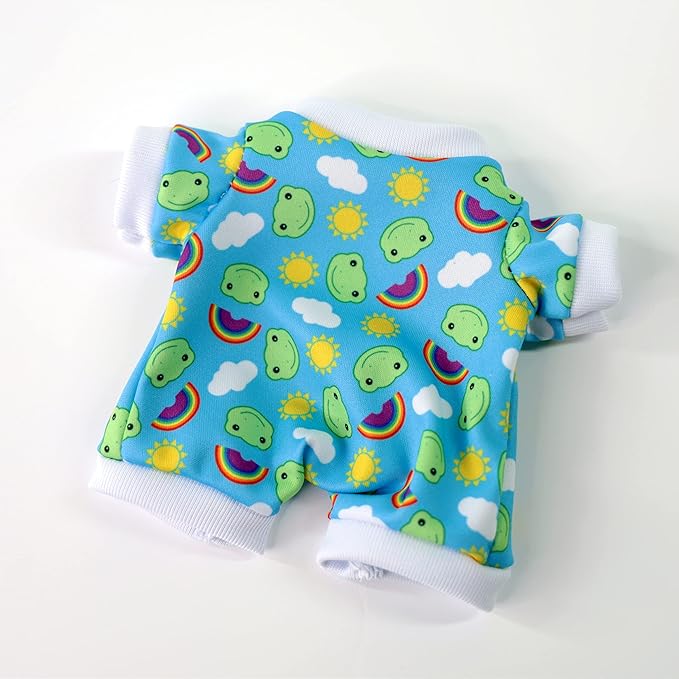 9Inch Green Frog Plush, Soft Frog Stuffed Animal Plush Toy, Kawaii Plush Doll, Cute Plushie with Cloths Toy Gift for Kids Children Birthday