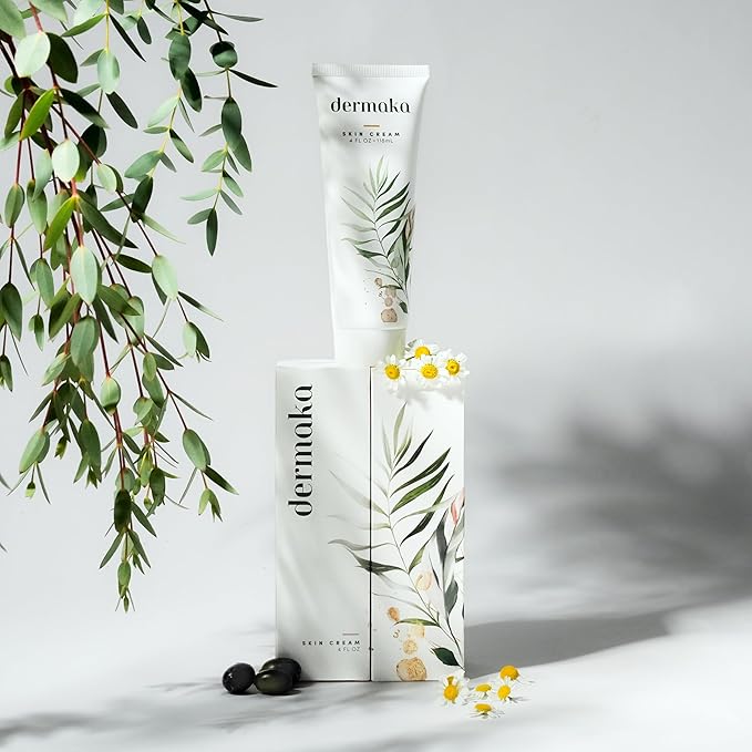 Dermaka All-Natural Arnica Skin Cream 4 oz 2 pack – Dermatologist Tested Formula for Bruising, Swelling & Dryness – Enriched with Chamomile, Green Tea & Vitamins A & E – Smooth, Non-Greasy Texture