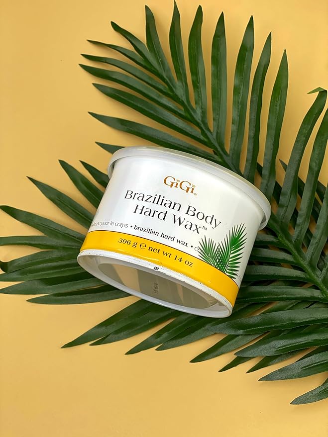GiGi Brazilian Body Hard Wax for Hair Removal, Non-Strip for Coarse Hair, Ideal for Bikini, Face & Sensitive Areas, 14 oz, 1 Pack
