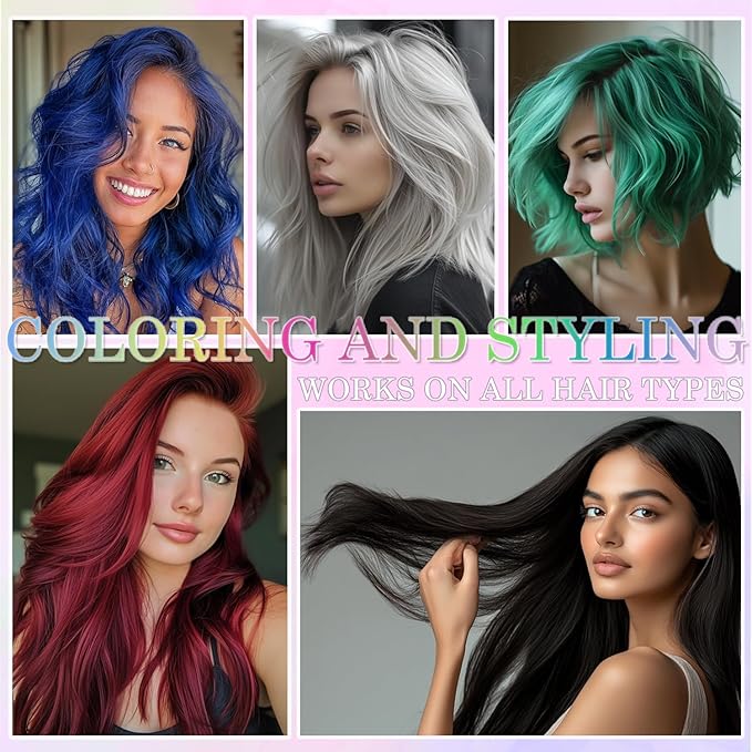 Temporary Hair Color Spray for Women and Kids, One-Time Use Hair Color Wax, Washable Disposable Natural Hair Spray Hair Strong Style for Party, Hollowen, Cosplay (Green, 120ML)