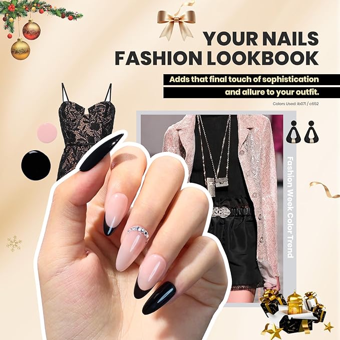 beetles Gel Polish 44pcs Winter Gel Nail Polish Set 36 Colors Brown Burgundy Red Blue Purple Green Black White with Base Top Coat UV LED Needed Salon DIY at Home Christmas Gift for Women Colorful Muse