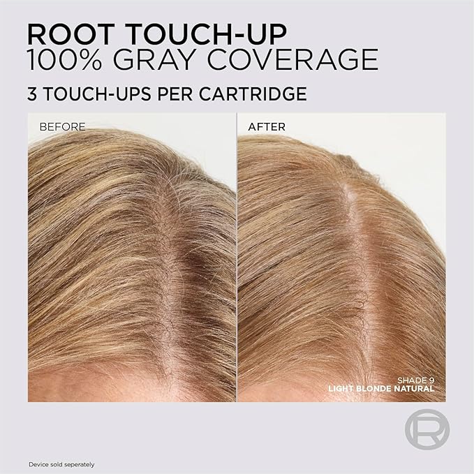 L'Oreal Paris Colorsonic Permanent Hair Dye Cartridge, Hair Color for Root Touch Up, Gray Coverage or All Over Color in just 5 Minutes, 10 Very Light Natural Blonde (Coloring Device Sold Separately)