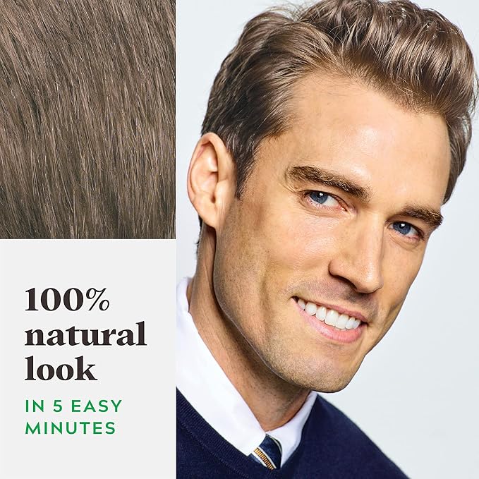 Just For Men Shampoo-In Color (Formerly Original Formula), Mens Hair Color with Keratin and Vitamin E for Stronger Hair - Ash Brown, H-20, Pack of 3