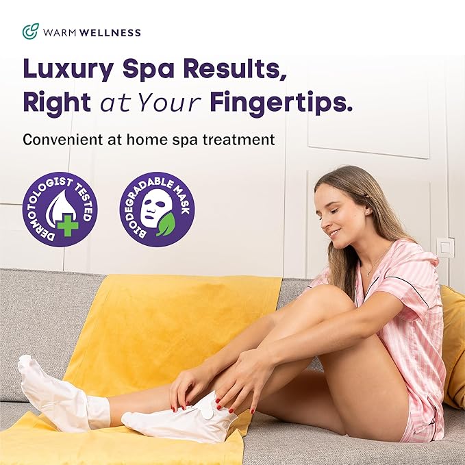 Foot Peeling Mask – Lavender Exfoliating Treatment Booties for Callus Removal & Renewal of Dry, Cracked Feet – Dermatologist-Inspired Moisturizing Spa Therapy for Men & Women (Lavender 2 Pairs)