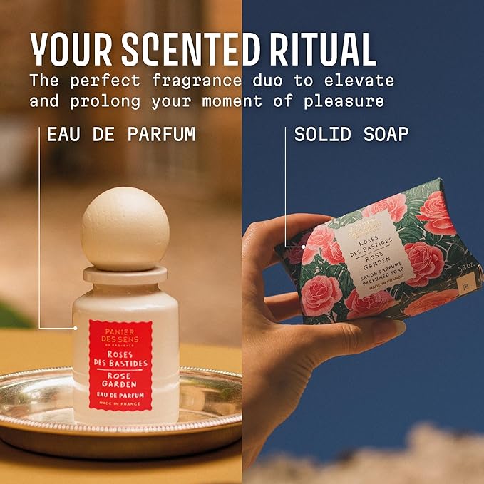 Panier des Sens - Rose Garden Women Perfume 1.7 Floz – Floral, Rose Perfume - Daily Luxury Women's Fragrances - Eau de Parfum Crafted in Grasse, France - Gifts for Her - Elegant Packaging