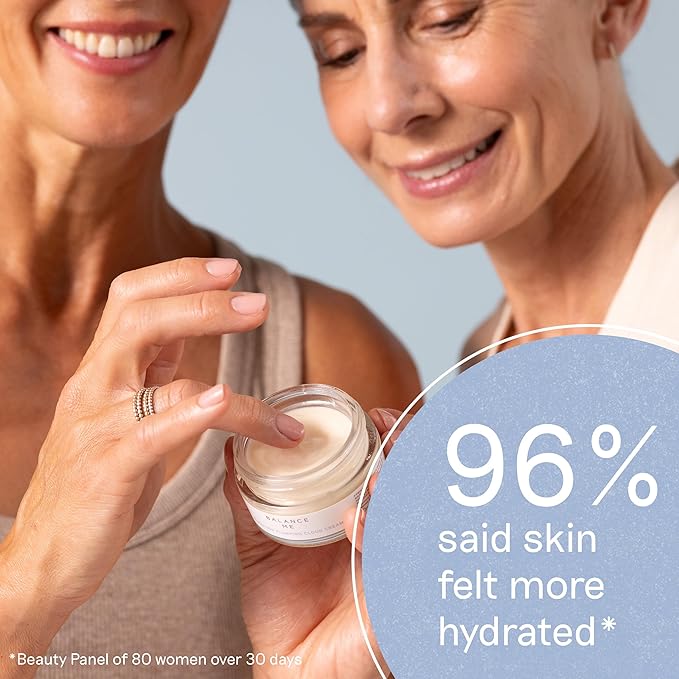 Balance Me Tripeptide Plumping Cloud Cream 1.7 fl oz, Anti Aging Moisturizer Face Cream for Hydrating & Firming with Ceramides & Hyaluronic Acid