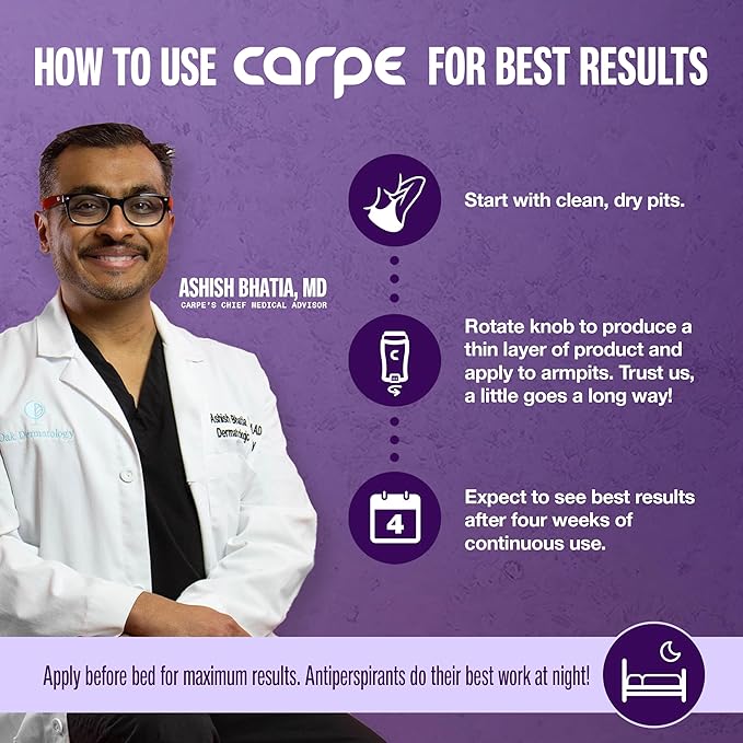 Carpe Underarm Antiperspirant Deodorant Advanced Sweat & Odor Protection Formula - Deodorant for Women & Men - Helps to Combat Excessive Sweating with Odor Control - Lavender Citrus (Pack of 2)